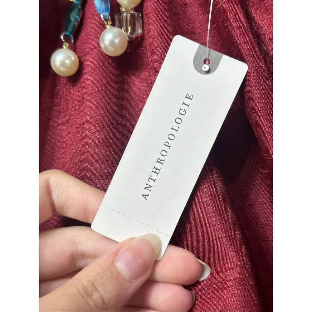 NWT Anthropologie Sunday in Brooklyn Embellished Straps Bubble Mini Dress Small - Picture 5 of 10